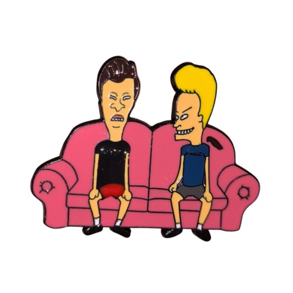 MTV Beavis And Butthead On Couch Enamel Pin